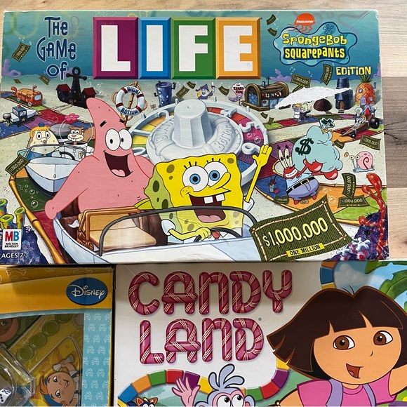 Kids board game Dora Candyland, SpongeBob  Life, pop-up game Trouble Jake - Picture 2 of 10